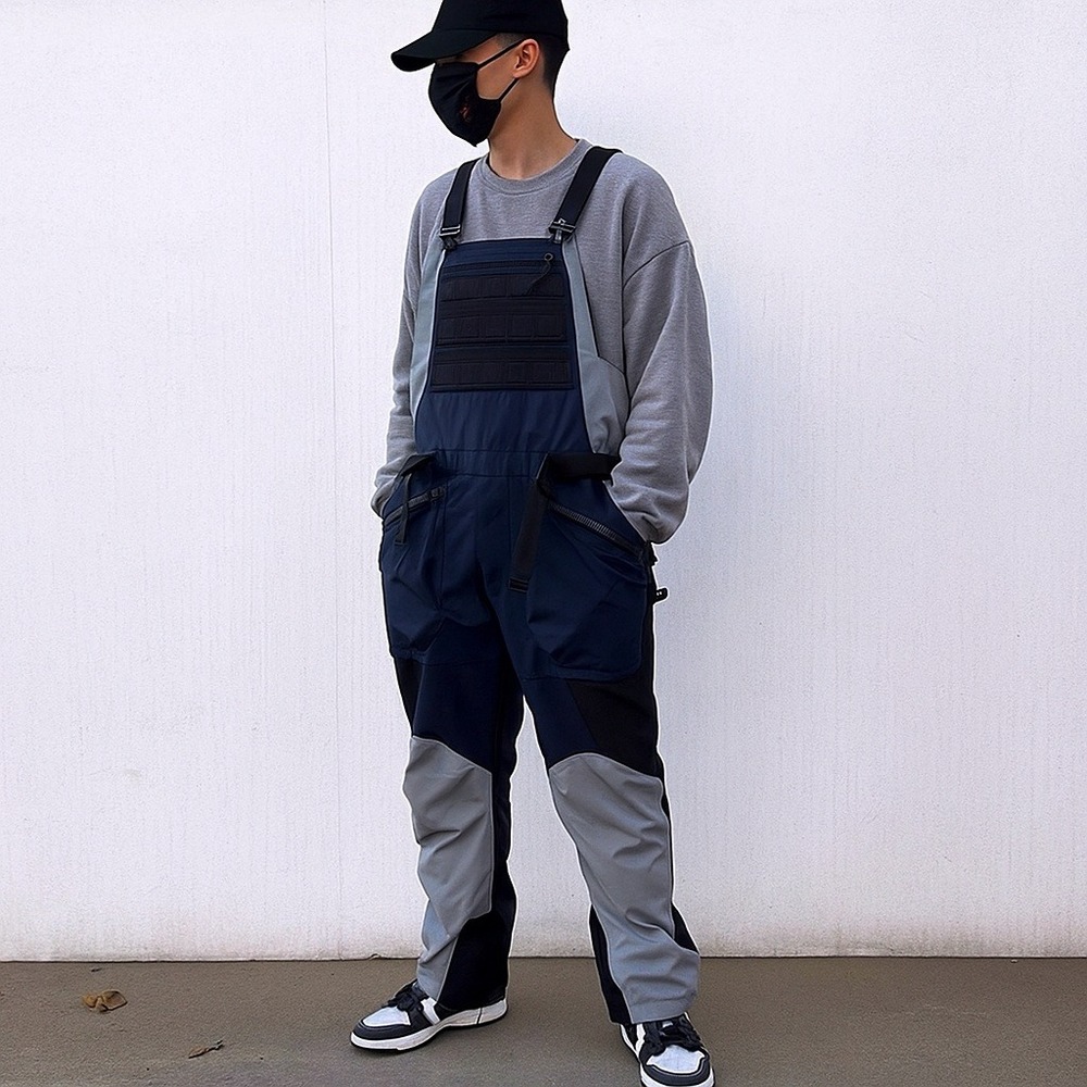 Reindee Lusion Waterproof Overalls Mens‎ Small Blue Cordura Snow Bib Ski Pants